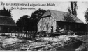 Vorderseite der durch Hochwasser zerstörten Dierkshäuser Mühle