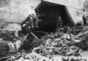 Rückseite der durch Hochwasser zerstörten Mühle