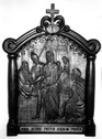 Relief aus dem Kreuzweg in der Friedhofskapelle: I. Gefangen